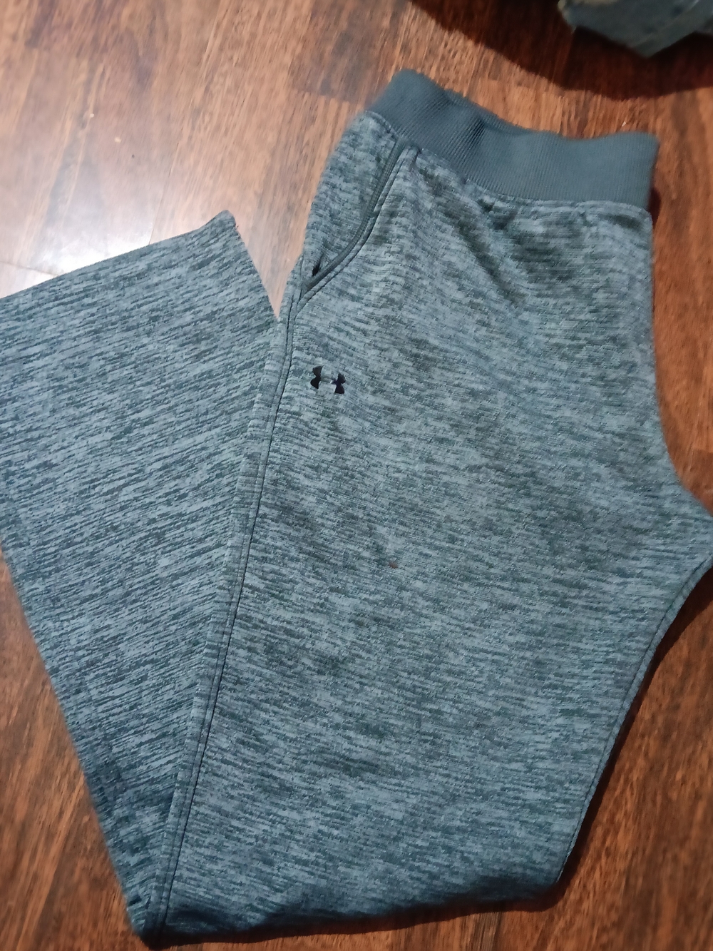Under Armour Women's Heathered Slate Blue Jogger Sweatpants